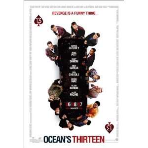  Oceans 13, Original Double sided Movie Theatre Poster 