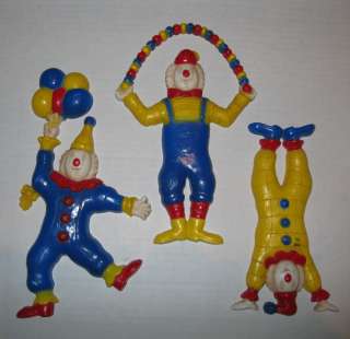 HOME INTERIORS Wall Plaques Accents CIRCUS CLOWNS balloons kids decor 