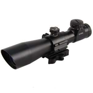  Mil Dot Reticle Illuminated Rifle Scope with Mount: Sports & Outdoors