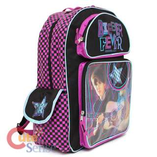 Justin Bieber School Backpack16 Large Bag Bieber Fever Purple 
