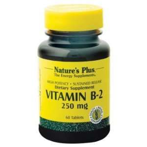  Natures Plus   Vitamin B 2, 250 mg, 60 tablets Health 