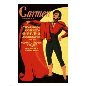   Carmen Matador Playbill 1939  8 x 10  Poster Print Toys & Games