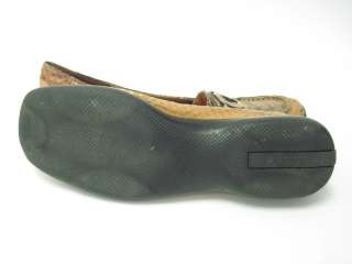 BELLINI Brown Snake Skin Loafers Shoes Slides Size 8  