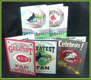 25 MLB Baseball Sports Greeting Card LOT Sox REDS Rays  