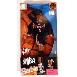  NBA Barbie Miami Heat Black 20695: Toys & Games