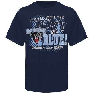 Maine Black Bears Navy Blue All About Navy & Blue T shirt  