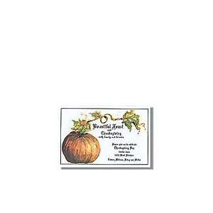   Happy Pumpkin Invitation Holiday Invitations