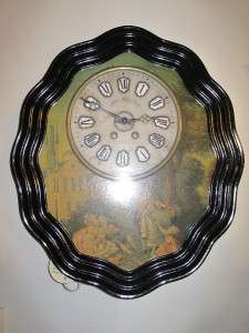 Antique Devil De Beouf Picture Frame Clock French; C.  