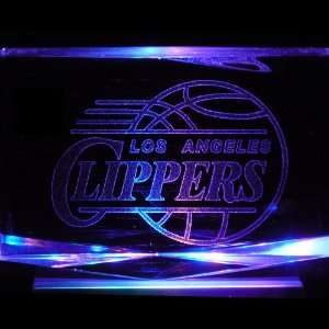 Los Angeles Clippers 3D Laser Etched Crystal includes Two Separate LED 