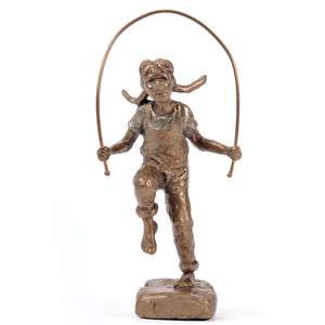 Skipping Rope   All bronze sculpture by Mark Hopkins #370  
