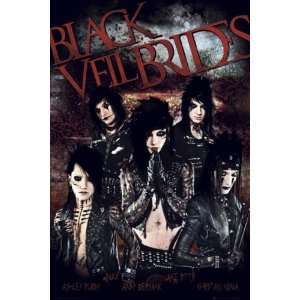  Black Veil Brides   Music Poster (The Guys / Red Logo 