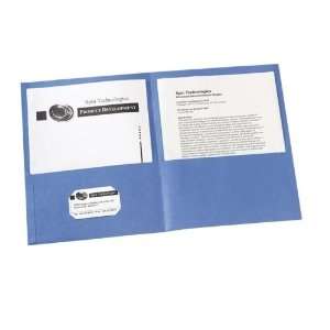  2 Pocket Folder, 8 1/2x11, Unlaminated, Lt Blue AVE47986 