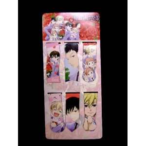  OURAN HOST CLUB 6 pc. Magnetic Bookmarks Toys & Games