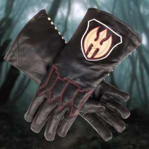 Sleepy Hollow Hessian Headless Horseman Black Leather Gloves  XLarge 