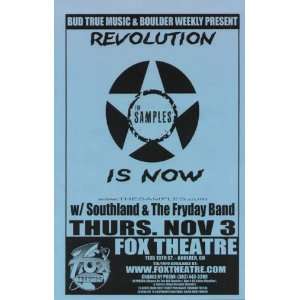 Samples Original Fox Boulder Concert Poster 2005