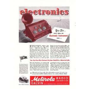   Old time Radio electronics Original Vintage Print Ad: Everything Else