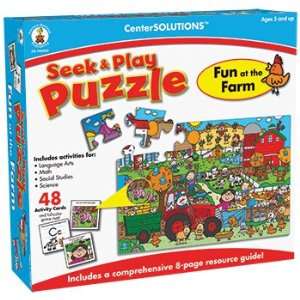   Dellosa Publishing Fun at the Farm, Seek and Play Puzzle Toys & Games