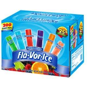 Flavor Ice Plus Assorted Flavors with Juice, 200 Count  