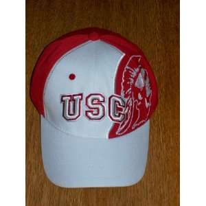    USC Trojan Red & White One Fit Hat size M/L: Sports & Outdoors