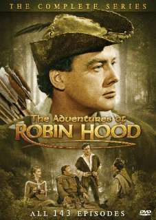 ADVENTURES OF ROBIN HOOD 1955 COMPLETE 4 SEASONS DVD 826831070582 