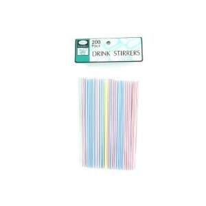  Multi colored Drink Stirrers, Pack Of 200 