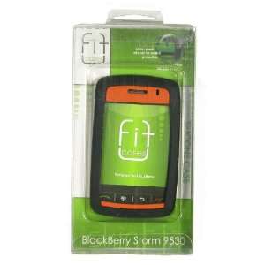  Blackberry Storm 9530 Black and Orange Silicone Soft Case 