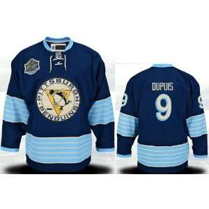   Penguins Jersey Blue Hockey Jerseys (Logos, Name, Number are sewn