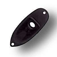 Black Jackplate for Strats, Fits Fender, Guitar Parts  