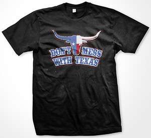 Dont Mess With Texas Mens Texan Longhorn Pride T Shirt Tee  