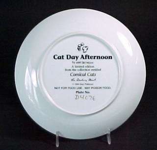 Danbury Mint CAT DAY AFTERNOON Cat Collectors Plate  