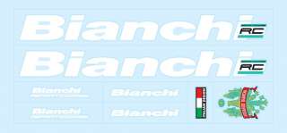 Bianchi Bicycle Decals   Transfers   Stickers   Set 2  