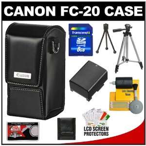  Canon FC 20 Digital Video Camcorder Case + BP 808 Battery 