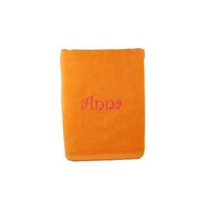  Personalized Beach Towel   35 x 60   Orange: Home 