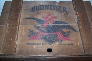 Vintage Anheuser Busch Wooden Beer Crate 1876 1976  