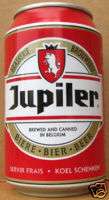 JUPILER BIERE BIER BEER Can with Bull, Brussels BELGIUM  