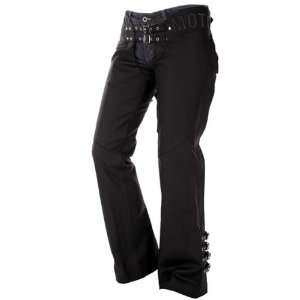  ICON BOMBSHELL WOMENS LEATHER CHAPS BLACK SM Automotive