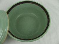 Western Stoneware Monmouth Pottery Green Casserole Lid  
