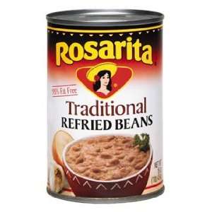 Refried Beans Regular by Rosarita, 16 oz Grocery & Gourmet Food