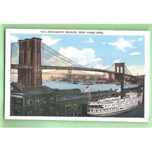  PostcardShipyard Brooklyn Bridge New York City Everything 