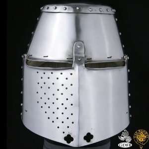  Great Helm Medieval Armor 14G steel size L Everything 