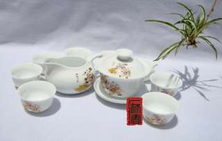 10pcs smart China Tea Set,Pottery Teaset,Gong Xi Fa Cai  