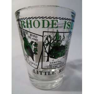 Rhode Island Scenery Green Shot Glass