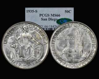 1935 S SAN DIEGO PCGS MS 66 !! STRONG MINT LUSTER!!  