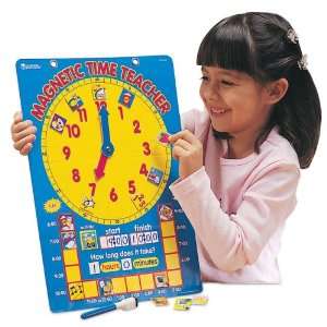  MAGNETIC TIME TEACHER 12X16.5: Toys & Games