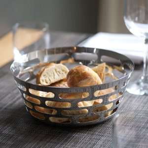  Mirror 9 Stainless Steel Round Bread Basket: Home & Kitchen