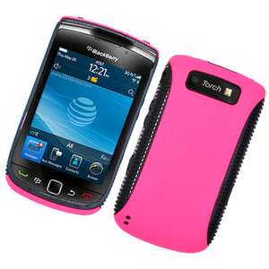 HYBRID TPU BlackBerry Torch 9800 Faceplate Phone Cover Hard Shell Case 
