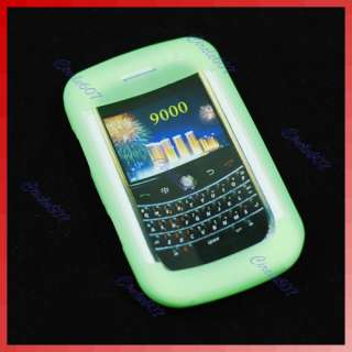 Soft Silicone Case Cover Skin for Blackberry 9000 Green  