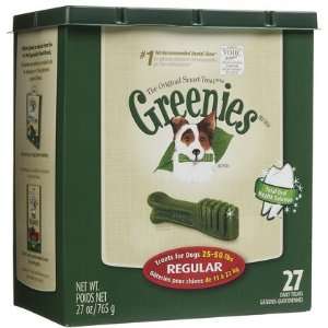  Greenies Treat Tub   Pak   Regular Dog   27 oz (Quantity 
