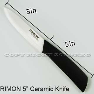 RIMON CERAMIC KNIFE SET 4 5 6 6.5 IN FINE KITCHEN CUTTING SHARP 