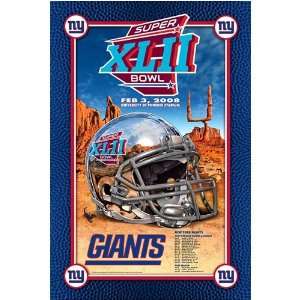 New York Giants Super Bowl 42 Poster uns